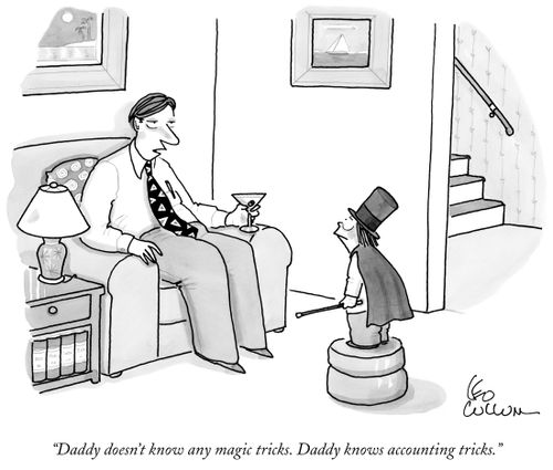 "Daddy doesn't know any magic tricks. Daddy knows accounting tricks."