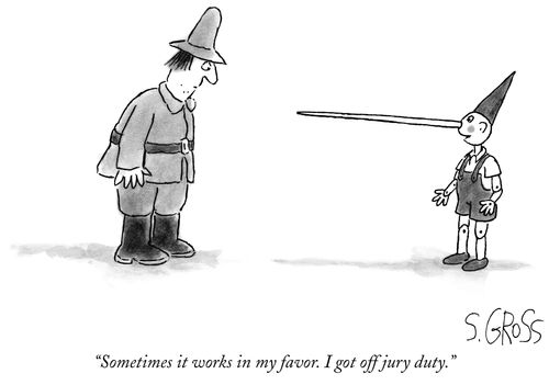 "Sometimes it works in my favor. I got off jury duty."
