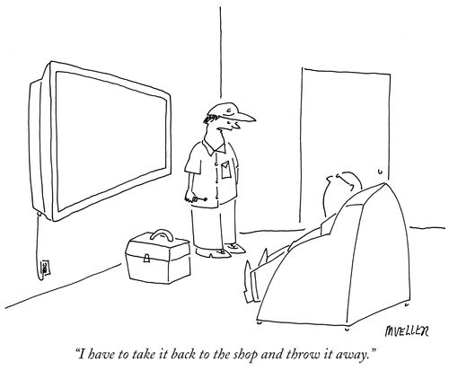 "I have to take it back to the shop and throw it away."