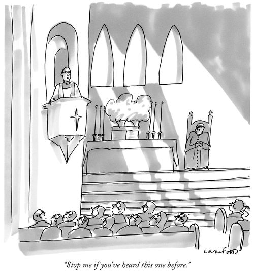 "Stop me if you've heard this one before."