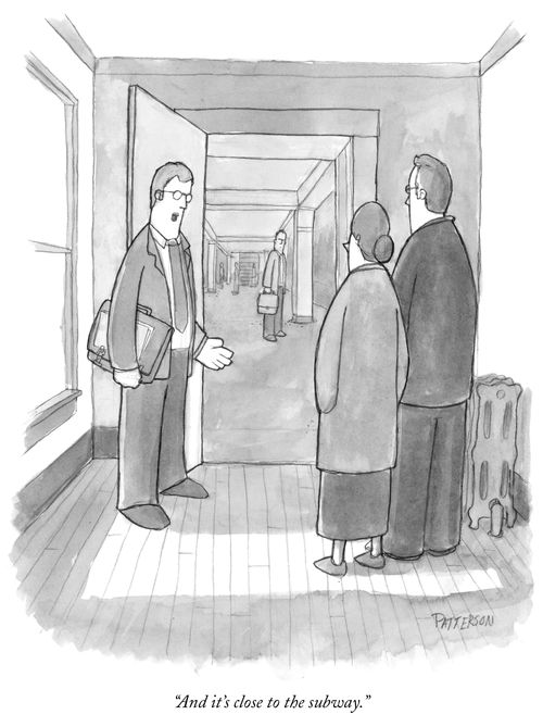 "And it's close to the subway."