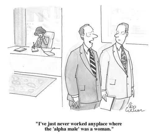 "I've just never worked anyplace where the 'alpha male' was a woman."