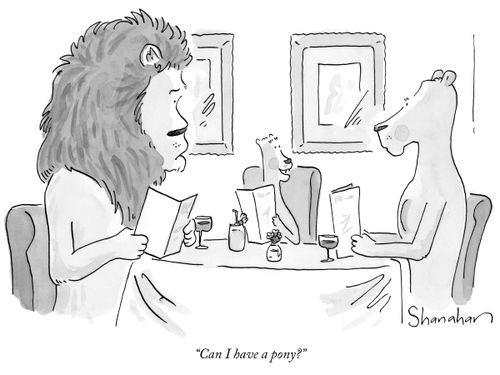"Can I have a pony?"