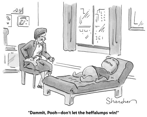 "Dammit, Pooh - don't let the heffalumps win!"
