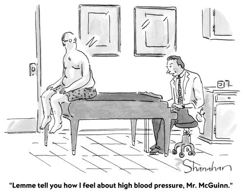 "Lemme tell you how I feel about high blood pressure, Mr. McGuinn."