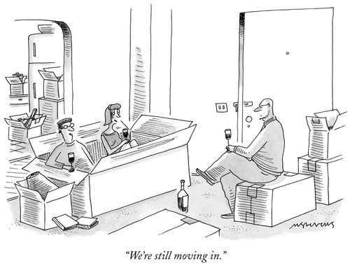 "We're still moving in."