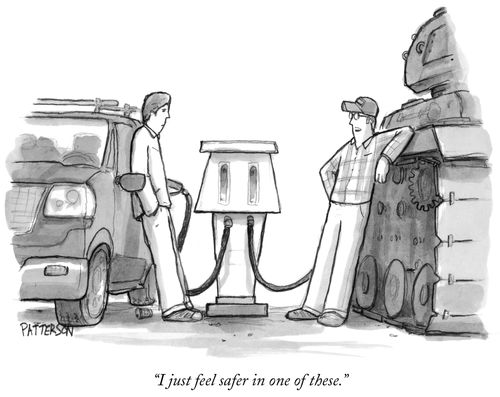 "I just feel safer in one of these."