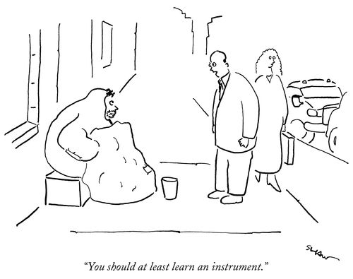 "You should at least learn an instrument."