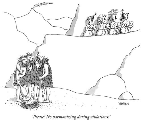 "Please! No harmonizing during ululations!"