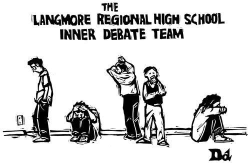 "The Langmore Regional High School Inner Debate Team"