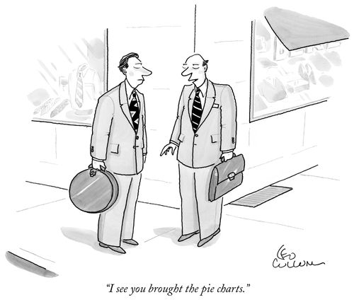 "I see you brought the pie charts."