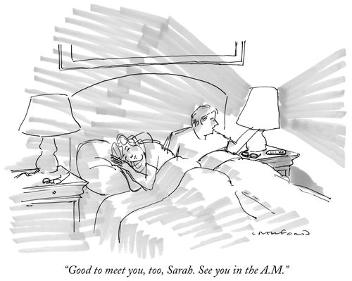 "Good to meet you, too, Sarah. See you in the A.M."