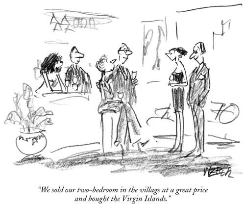 "We sold our two-bedroom village at a great price and bought the Virgin Islands."