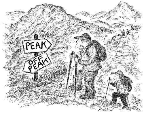 Peak and off peak.