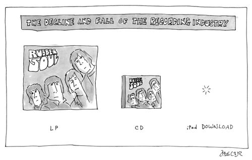 The decline and fall of the recording industry.