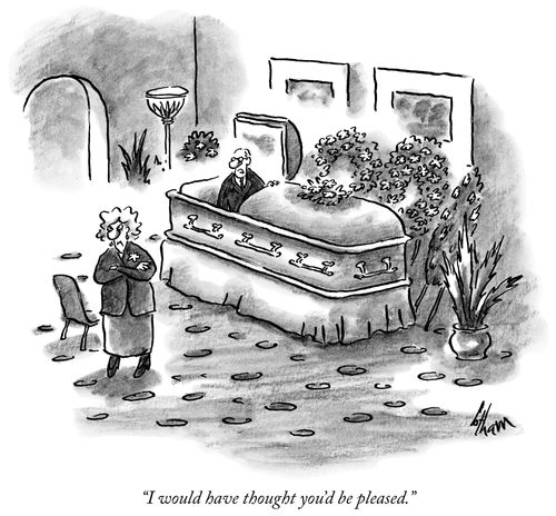 "I would have thought you'd be pleased."