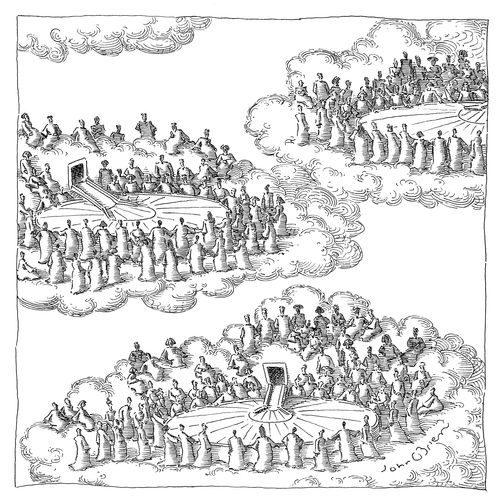 Angels await for their baggage around carousels.