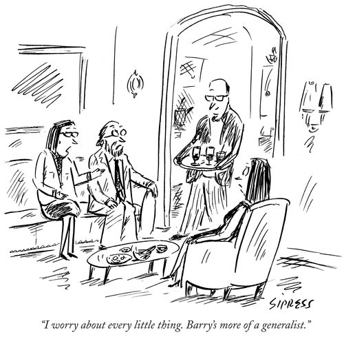 "I worry about every little thing. Barry's more of a generalist."