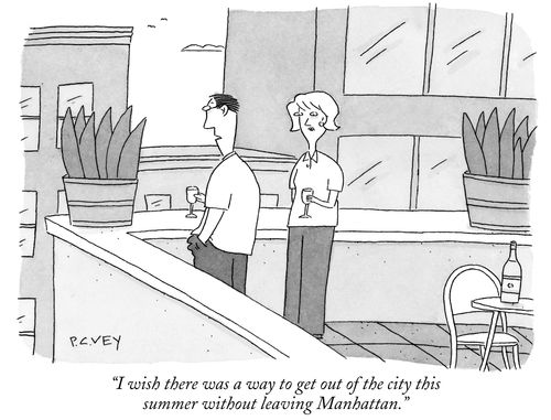"I wish there was a way to get out of the city this summer without leaving Manhattan."