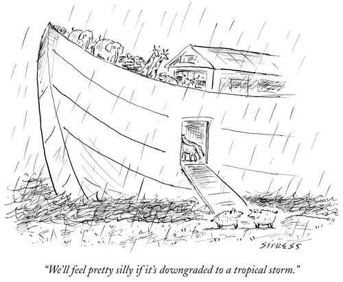 "We'll feel pretty silly if it's downgraded to a tropical storm."