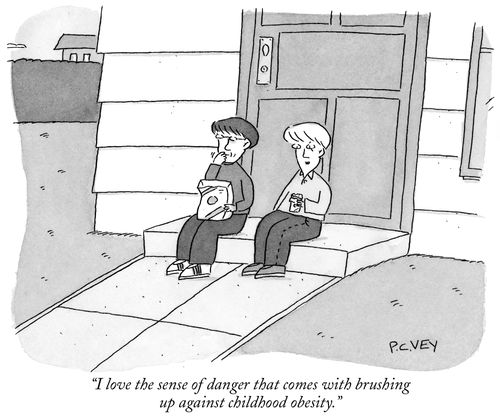 "I love the sense of danger that comes with brushing up against childhood obesity."