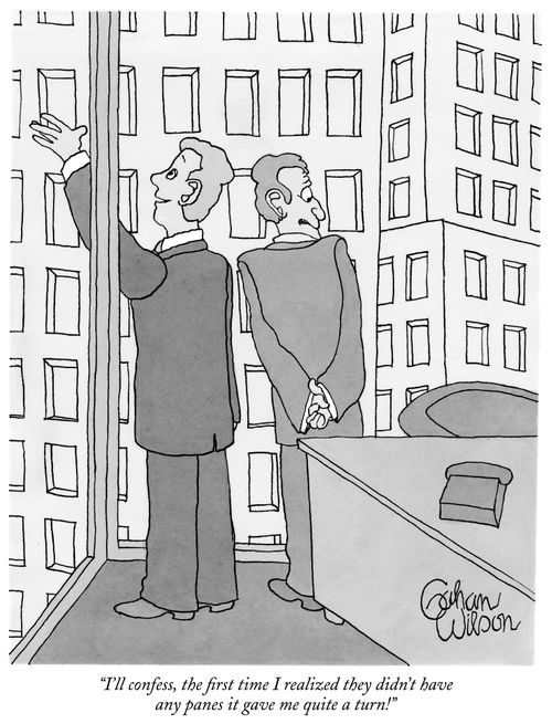 "I'll confess, the first time I realized they didn't have any panes it gave me quite a turn!"