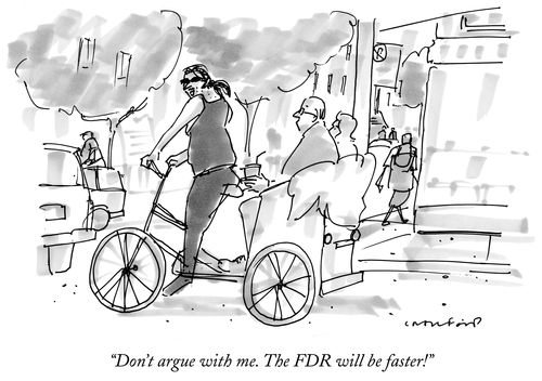 "Don't argue with me. The FDR will be faster!"