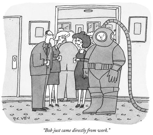 "Bob just came directly from work."