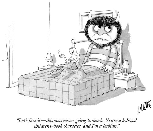 "Let's face it - this was never going to work. You're a beloved children's book character, and I'm a lesbian."