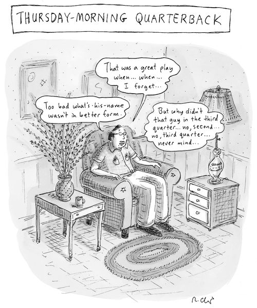 "Thursday-Morning Quarterback"