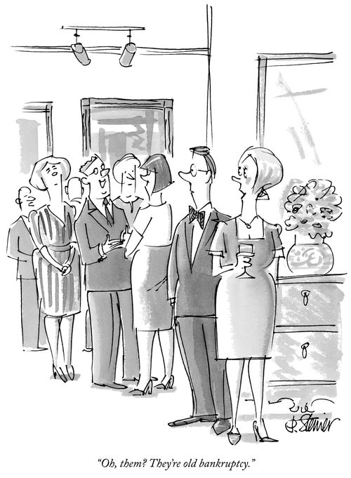 "Oh, them? They're old bankruptcy."