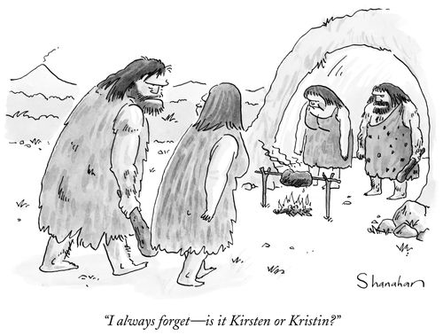 "I always forget - is it Kirsten or Kristin?"