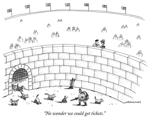 "No wonder we could get tickets."