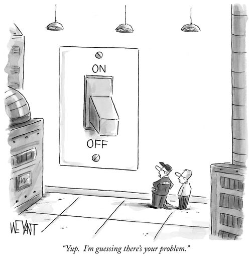 "Yup. I'm guessing there's your problem."