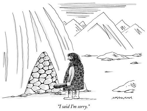 "I said I'm sorry."