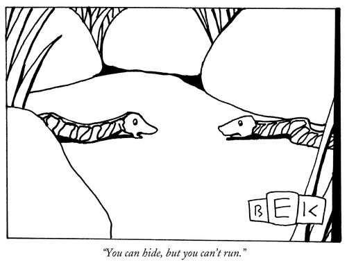 "You can hide, but you can't run."