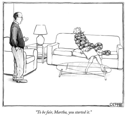 "To be fair, Martha, you started it."