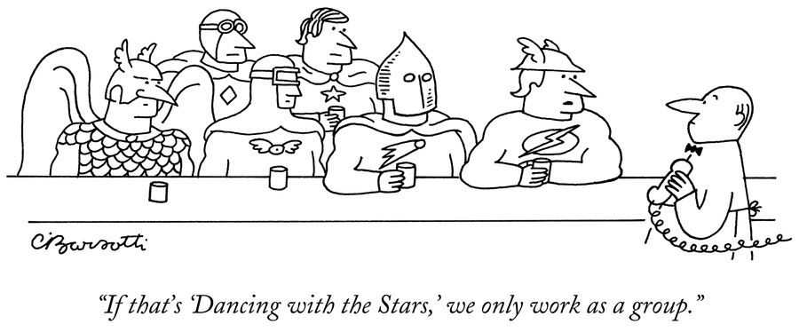 "If that's 'Dancing with the Stars,' we only work as a group."
