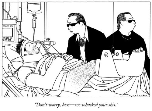 "Don't worry, boss—we whacked your skis."