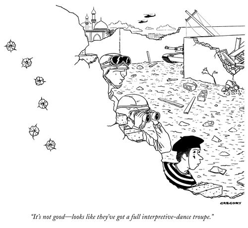 "It's not good - looks like they've got a full interpretive-dance troupe."