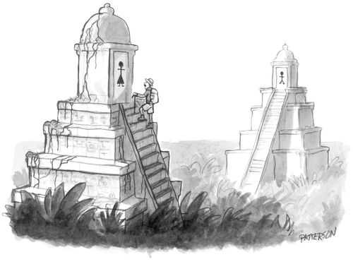 Explorers discover gender labeled pyramid restrooms