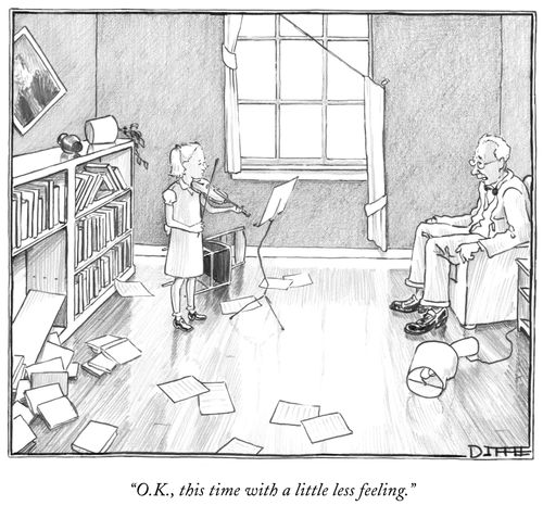 "O.K., but this time with a little less feeling."