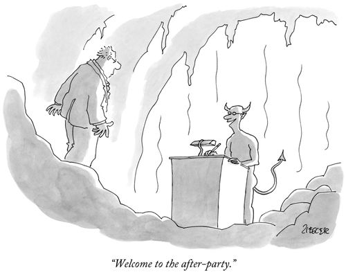 "Welcome to the after-party."