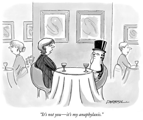 "It's not you – it's my anaphylaxis." 