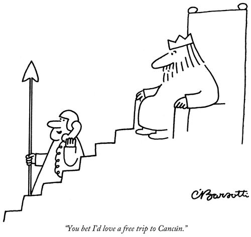 "You bet I'd love a free trip to Cancún."