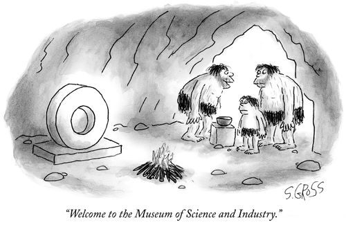 "Welcome to the Museum of Science and Industry."