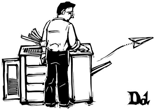 Photocopier Paper Plane