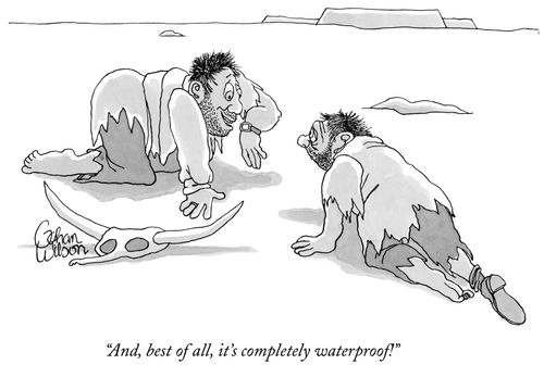 "And best of all, it's completely waterproof!"