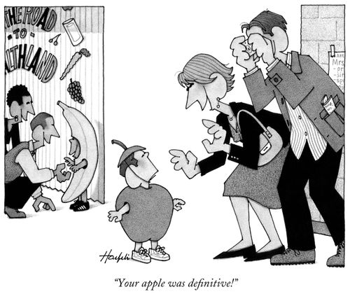 "Your apple was definitive!"