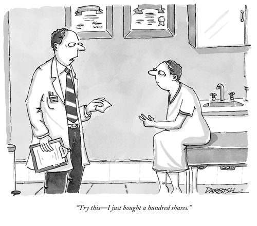 "Try this – I just bought a hundred shares."